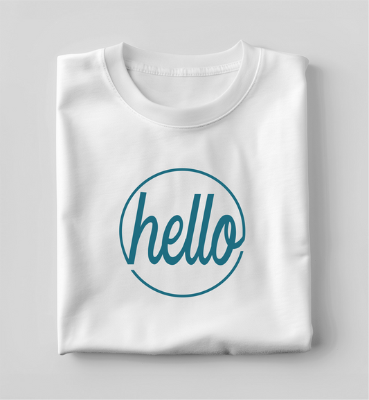 Hello White T Shirt